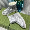 Senhoras populares botas de marcas famosas botas de esqui botas de neve com letras de marca na parte superior botas de inverno clássicas quentes e macias com forro de shearling bota de menina elegante botas de moda