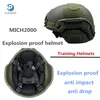 Hełmy taktyczne Szklane Fibre Mich2000 Helmet Highquality Outdoor Wojskowe Sprzęt szkoleniowy Wojskowy Field Tactical 231113