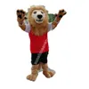 Christmas Brown Lion Mascot Costume Cartoon thème personnage Carnival Unisexe Adults Size Halloween Birthday Party Fancy Outdoor Ten et hommes femmes
