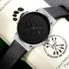 Wristwatches Luxury Top Brand Men's Watch Simple PU Leather Belt Analog Quartz Fashion Leisure Men Watches Reloj Hombre Drop