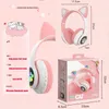 Auriculares a los auriculares Flash Light Flash Gat ARPHONES INSERRO CON CONTROL DE MICRO LED Niña Estereo Lindo Música Cosco Bluetooth Auriculares Auriculares 230414