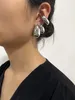 Stud Perisbox Chunky 18K Gold Plated Kylie Teardrop Earrings Jewelry Women Large Thick Dome Waterdrop 231113