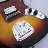 Custom Shop Jazzmaster Deluxe 3 Tone Sunburst Jaguar Guitarra elétrica Humbucker Pickups Red Pearl Pickguard Rosewood Fingerboard, Dot Inlay, Tremolo Bridge