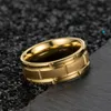 Wedding Rings Finger For Men Couple Wide Midi Ring Anillos Rose Gold Black Engagement Boyfriend Birthday Jewelry Drop Ship JZ282