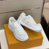 2023 Diseñador Sneaker Virgil Trainer Zapatos casuales Piel de becerro Abloh Blanco Verde Rojo Azul Letra Superposiciones Plataforma Zapatillas bajas Tamaño 38-45 kjwqa00002