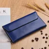 Wallets Genuine Leather Women Thin Wallet Female Phone Pocket Luxury Minimalist Long Hasp Purse Card Holder Cowhide Clutch Bag