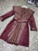 Women's Fur & Faux Fur designer Women's Fur & Faux designer Autumn/Winter New Wine Red Woolen Coat UQEB