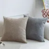 Pillow Case Mode geprägte Blumenkissen -Abdeckung Süßigkeiten Farbe für Sofa Büro Taille zurück zu Hause dekorative Kissenbezug 45