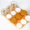 Bouteilles 50pcs 50g Pot en verre Vide Conteneurs cosmétiques Boîte de maquillage Bouteille de voyage Conteneur à lèvres pour le visage