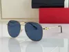Moda carti Diseñador Cool gafas de sol moda para hombre ojo simple marco dorado sapo espejo piloto polarizado protección UV
