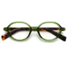 Okulary przeciwsłoneczne ramy owalne Swanwick Owalne okulary dla kobiet retro octanu vintage rama optyczna okrągła tr90 mężczyzn żeńska brązowa zielona przezroczysta soczewka unisex 231113