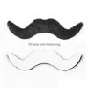 Altre forniture per feste festive Baffi finti Decorazioni di Halloween Costume cosplay Novità Divertente Barba Baffi a manubrio Baffi Dhmdg