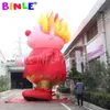 Dekoracje świąteczne Outdoor Yard Giant Christmas Decoration Inflatible Heat Pink z LED Lights Year Holiday Cartoon Posta