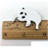 Charm Halloween Nuovo stile Cartone animato Fantasma bianco Orecchini Goccia di zucca Divertente Acrilico adorabile Ciondola per le donne Ragazza Consegna Gioiello Dhgarden Dhbv7