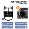 Freeshipping for Peugeot 206 2001 2002 2003 2004-2008 Car Radio Multimedia Player GPS NO 2DIN 2 DIN Android 90 2GB 32GB IOKCJ