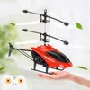 Electric/RC Aircraft Remote Control Airplane Helicopter Flying Mini Interaction Airplane Gesture Sensing Children Flashing Light Aircraft Kids ToyL231114