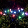Güneş ateşböceği ışıkları açık su geçirmez LED bahçe çim lambası salıncak tarafından rüzgar güneş ışığı ile çalışan peyzaj avlu veranda dekorasyon llights güneş enerjili Noel