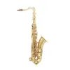 Bb tenorsaxofoon messing body gesneden witte schelptoetsen professionele saxofoon