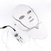 Dispositivos de cuidados com o rosto 7 cores p na terapia máscara de led rejuvenescimento apertar acne anti ruga coreana colar