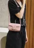 G10A зеркало качество мини -мешок кросс -кузов роскошная кожаная мешка дизайнерская сумка женская цепная сумка изысканная упаковка бесплатная доставка 16 см макарон розовый
