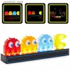 Nachtverlichting Pac Man Nachtlampje Spel LED USB 3D Lamp Cartoon Slaapkamer Decor Bureau Muziek Illusie Tafellamp Babyslaaplicht Kinderen Cadeau Q231114