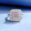 Vintage Moissanite Diamantring 100% echtes 925er Sterlingsilber Party Ehering Ringe für Frauen Männer Verlobungsschmuck Geschenk