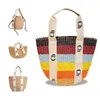 Damenhandtasche Stroh Bast Strandtasche Woody Basket Bucket Weave Luxus-Designer-Tragetasche Umhängetasche hochwertige Damen-Mann-Crossbody-klassische große Herz-Clutch-Taschen