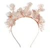 Pinces à cheveux bandeaux de mariage couronne de fleurs bandeaux floraux de luxe bijoux de mariée femmes filles accessoires de fête d'anniversaire