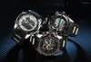 Bilek saatleri Readeel Sports Watch Erkekler Analog Dijital Askeri Silikon Ordu Spor LED Su Geçirmez Bilek Saatleri Relogio Maskulino 2023