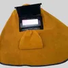 Freeshipping Leder Schweißhelm Maske Solar Auto-Verdunkelung Filterlinse Atmungsaktive automatische Lichtschweißer Sicherheitsschutzhaube Er Vjio