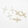 Charms 20/30/50pcs Tinny Cross Charms For Jewelry Making Supplies Craft Pearl Crystal Earring Pendant Bracelet Necklace Accessories 231113