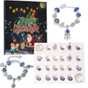 Collier boucles d'oreilles ensemble WANGAIYAO département bleu de l'avent noël compte à rebours calendrier coffret cadeau bricolage Bracelet perlé rêve étoilé