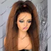 Peluca de cabello humano liso y rizado para mujeres negras, peluca con malla frontal sin pegamento, 13x6, parte profunda, raíz negra, color castaño rojizo
