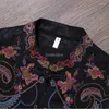 Roupas étnicas 2023 Mulheres Estilo Chinês Stand Collar Flor Bordado Longo Sem Mangas Jaqueta Top Cheongsam Botão Blusa S834