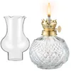 Draagbare Lantaarns Olielamp Indoor Kerosine Glas Vintage Olie-brandende Lantaarn Retro Tafel Goblincore Room Decor Ir