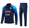 2022 2023 Survêtement de football Napoli 22 23 SSC Naples OSIMHEN KVARATSKHELIA Survetement hommes enfants manches longues Veste de football coupe-vent survêtement Uniformes