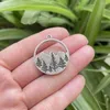 Charms 10pcs Mountain wisiant Naszyjnik Podróżna Biżuteria przygodowa