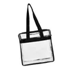 Sacs de courses Sac fourre-tout transparent pour femmes, pochette transparente en PVC pour stade de sport, fermeture éclair