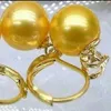 Brincos pendurados 16mm moda dourada redonda mar concha pérola ouro dia das mães natal casamento clássico presente ano