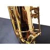 Japan Brand Tenor Saxophone T-WO37 Gold Lacquer Sax Tenor Mynstycke Ligatur Rass Neckens musikinstrument