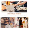 Bolsas de armazenamento 2 PCs Homelemade Bread Saco Pão natural Bagette não branqueado Reutilizável de casamento francês