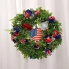 Dekoracyjne kwiaty idylliczne czwarte lipca wieńce patriotyczne amerykańskie ręcznie robione dzień pamięci Długie łodyg sztuczny na wysoki wazon