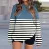 Hoodies للسيدات o-neck Long Sweeve Sweatshirt نمط طباعة غير رسمي بالإضافة إلى الحجم الأساسي قمم Sports Switshirts Women 2023