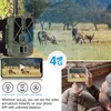 Jaktkameror 4G 4K 36MP Wildlife Camera App Hunting Trail Camera 940nm Invisible IR LEDS Night Vision 120 Detection IP66 Waterproof Cam 231113