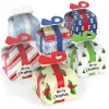 Juldekorationer behandlar lådor Santa Elf Snowman Elk Xmas kartong Present Candy Cookie med handtag Holiday Party Favor CPA4670