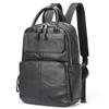 Plecak 2023 Naturalny Cowskin oryginalna skórzana moda męska moda o dużej pojemności shoolbag dla torby na laptopa chłopca