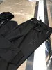 2023 Qualité Hommes Coton Designer Survêtement SlongSleeve Casual Sportsuit Taille asiatique M-3XL Couleur noire