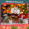 Juldekorationer behandlar lådor Santa Elf Snowman Elk Xmas kartong Present Candy Cookie med handtag Holiday Party Favor CPA4670