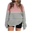 Damen Hoodies O-Ausschnitt Langarm Sweatshirt Druckmuster Casual Plus Size Basic Tops Sport Pullover Sweatshirts Damen 2023