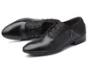 Hommes chaussures habillées sans lacet chaussures en cuir noir pour hommes grande taille bout pointu affaires décontracté hommes chaussures formelles pour mariage